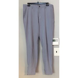 DRUIDS Mens Golf Pants 34W x 29 Grey Flat‎ Front Zippers Casual Athletic